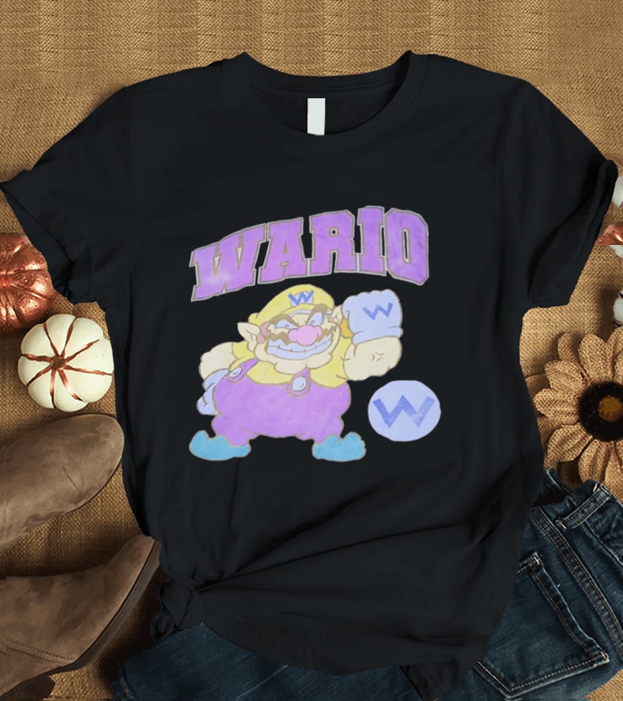 Wario Character With Purple T-Shirt