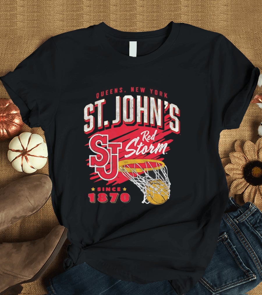 St John's Red Storm Basketball New York Since 1870 Queens T-Shirt