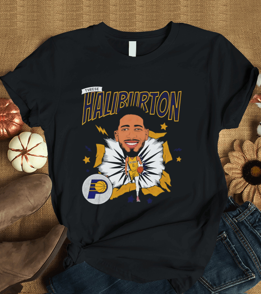 Haliburton Indiana Pacers Basketball Stars T-Shirt