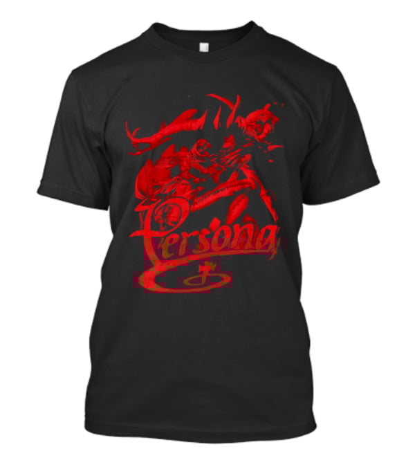 Persona Arsene Protagonist Red Gothic Anime T-Shirt