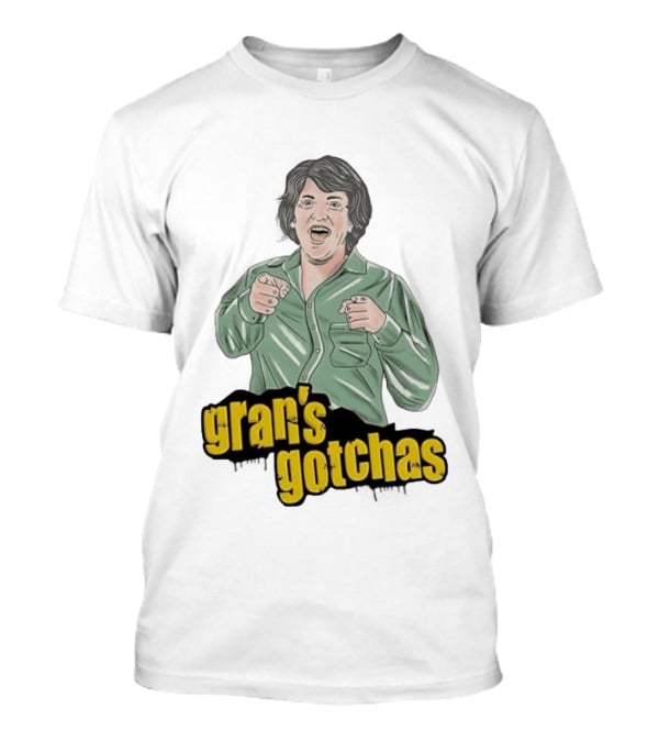 Gran's Gotchas Chris Lilley Angry Boys Character Shushing T-Shirt