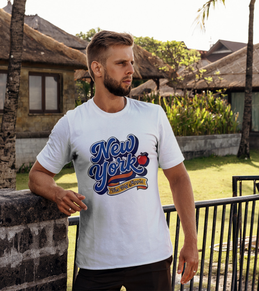 New York The Big Apple Classic Red Apple T-Shirt