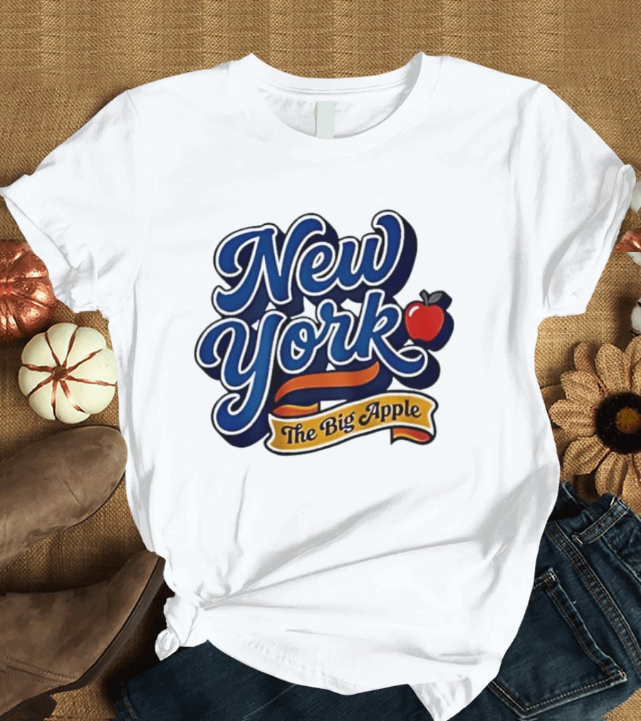 New York The Big Apple Classic Red Apple T-Shirt