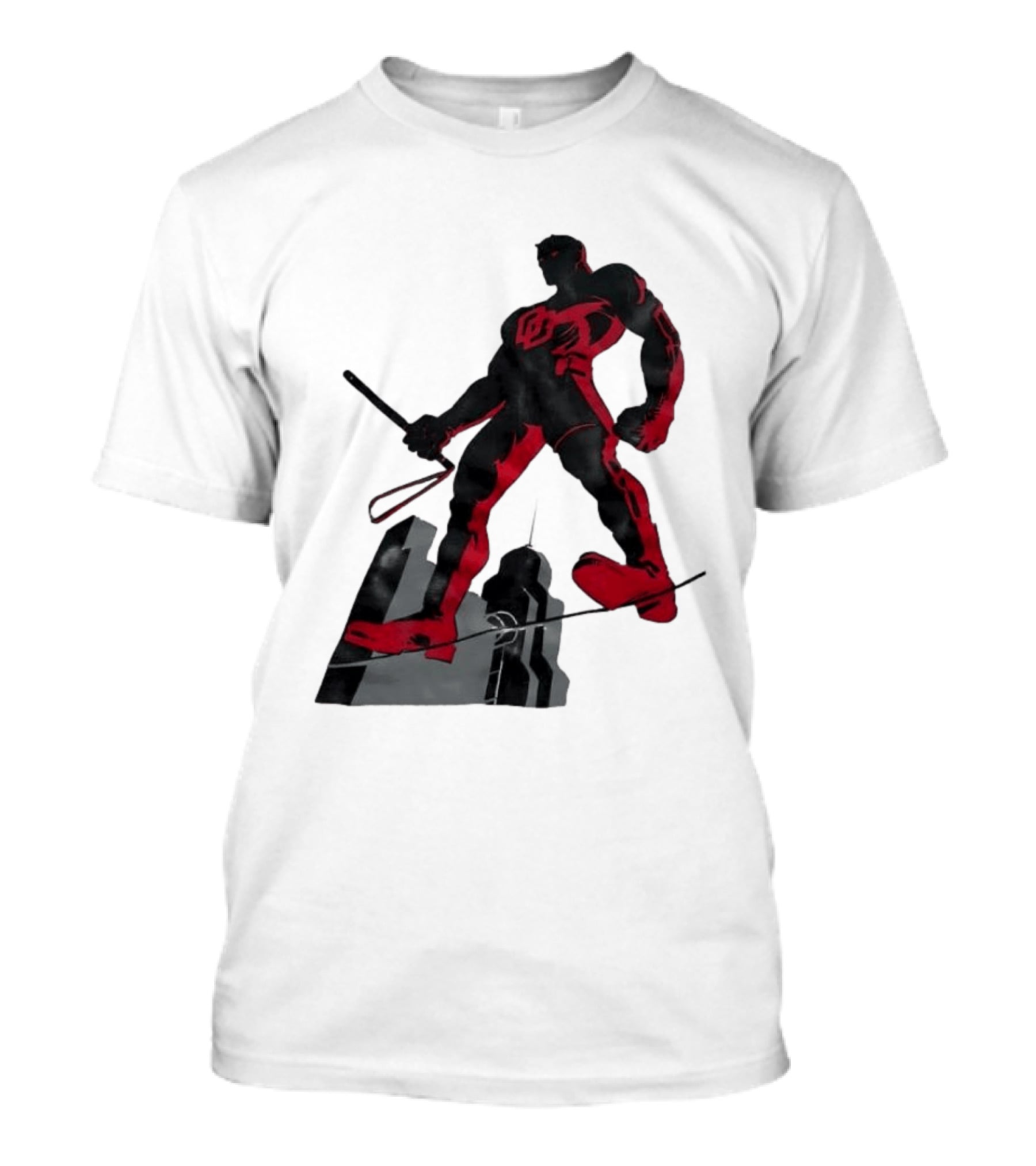 Daredevil Marvel Red Superhero Cityscape T-Shirt