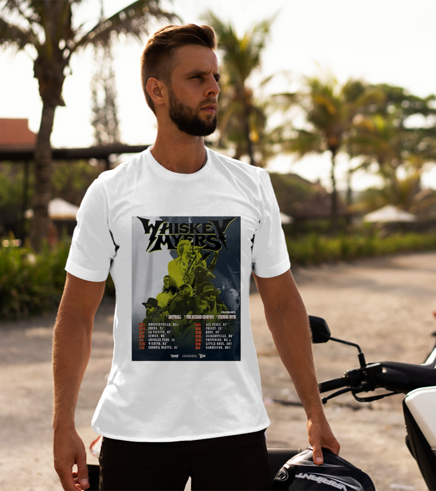 Whiskey Myers 2026 Tour North America Dates With Southall And The Record Company T-Shirt