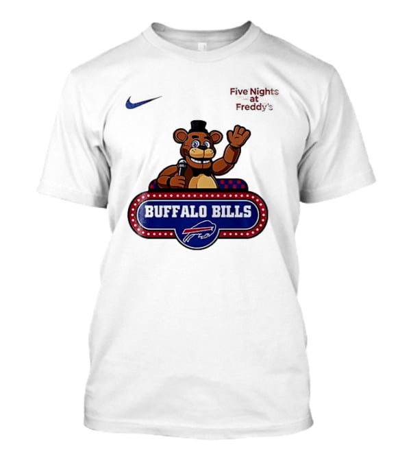 Buffalo Bills Five Nights At Freddy's Freddy Fazbear Collaboration T-Shirt
