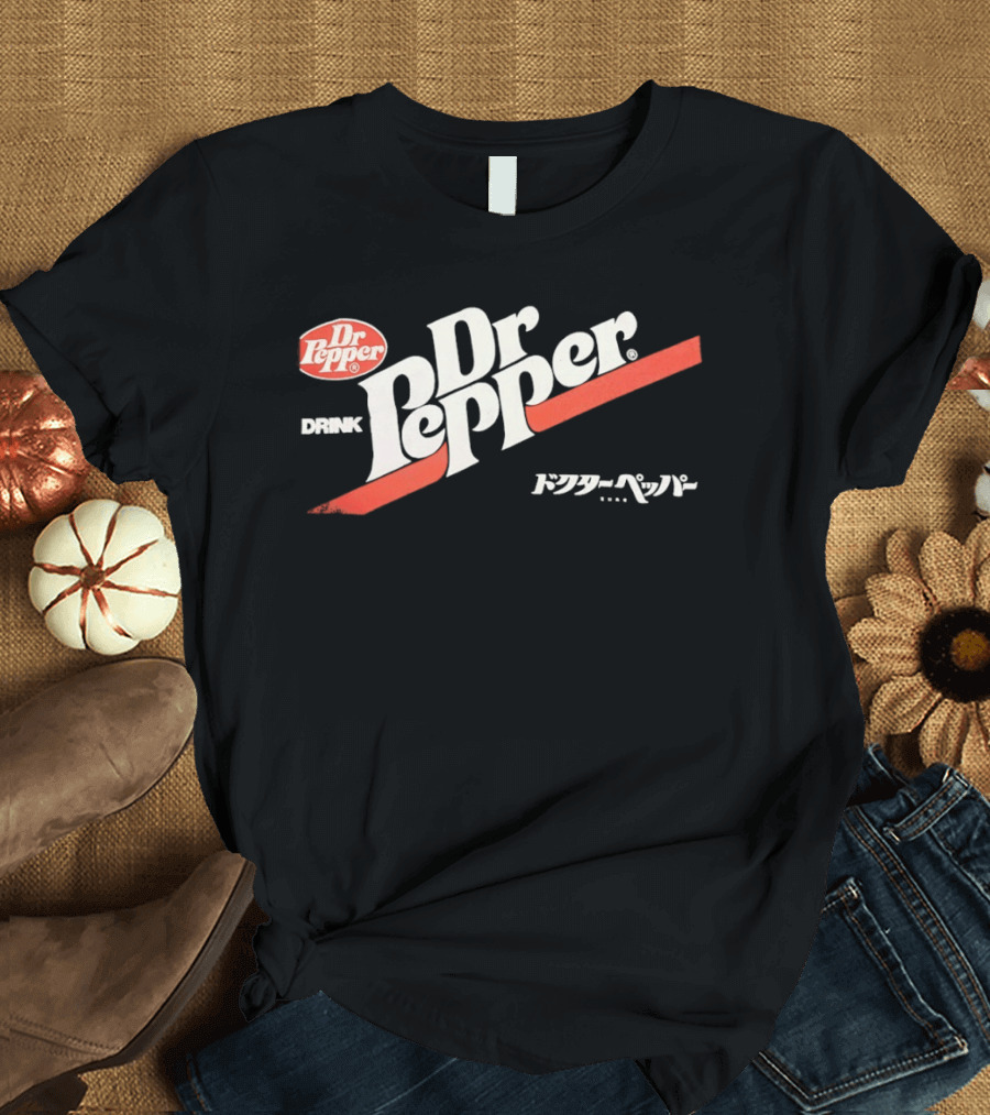 Dr Pepper Drink Japanese Katakana 70s T-Shirt