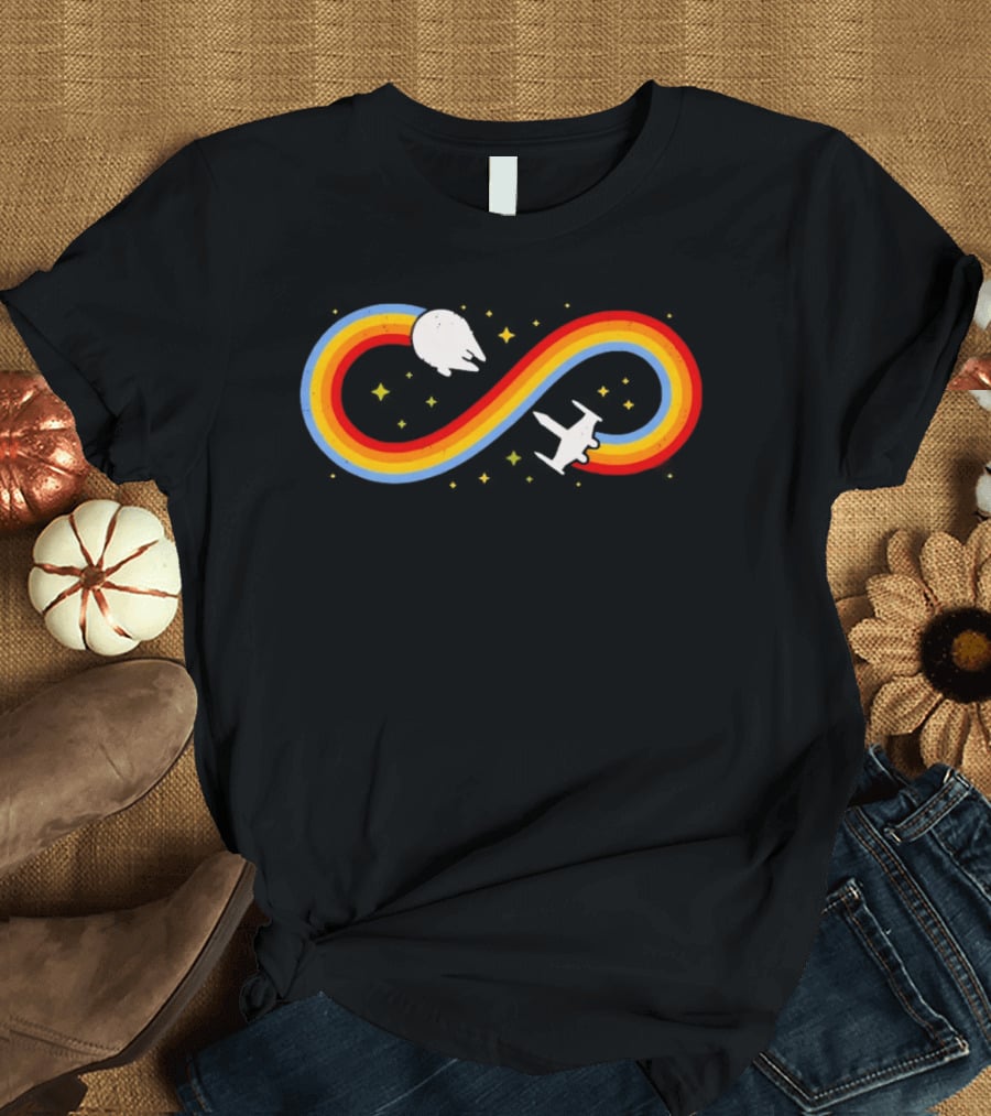Endless Rainbow Infinity Space Journey T-Shirt