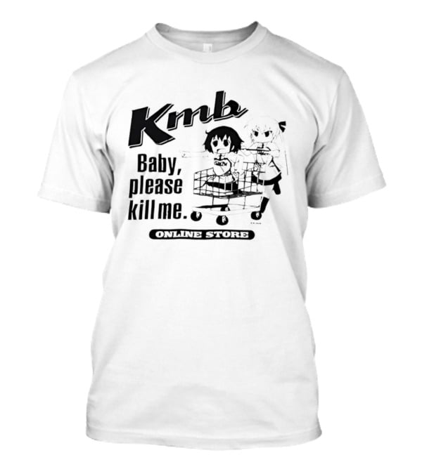 KMB Baby Please Kill Me Anime Cart Character Stylized Fun T-Shirt