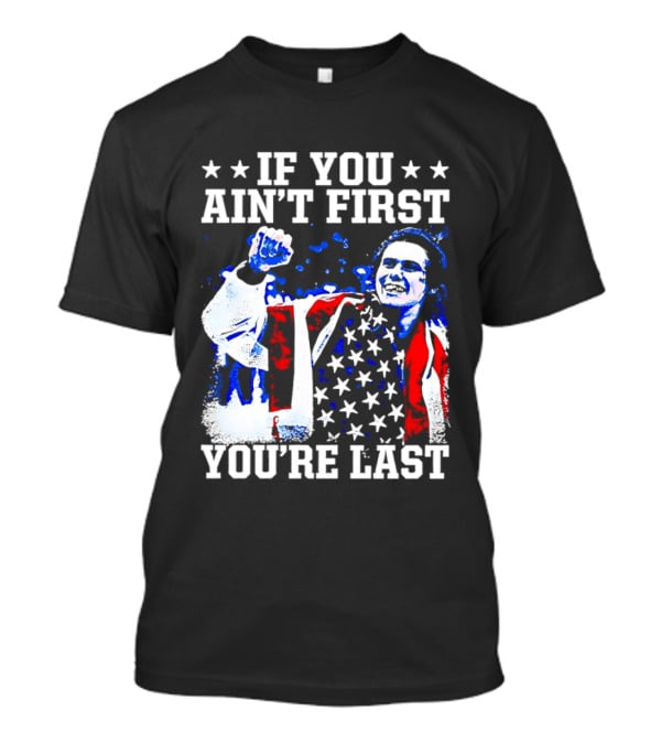 Jack Hughes If You Ain't First You're Last 2026 Winter Olympics USA Flag Victory T-Shirt