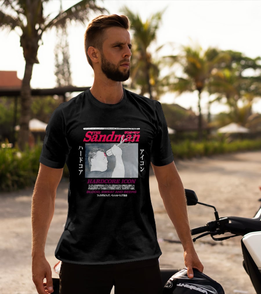 The Sandman Hardcore Icon Blood Sweat And Beers T-Shirt