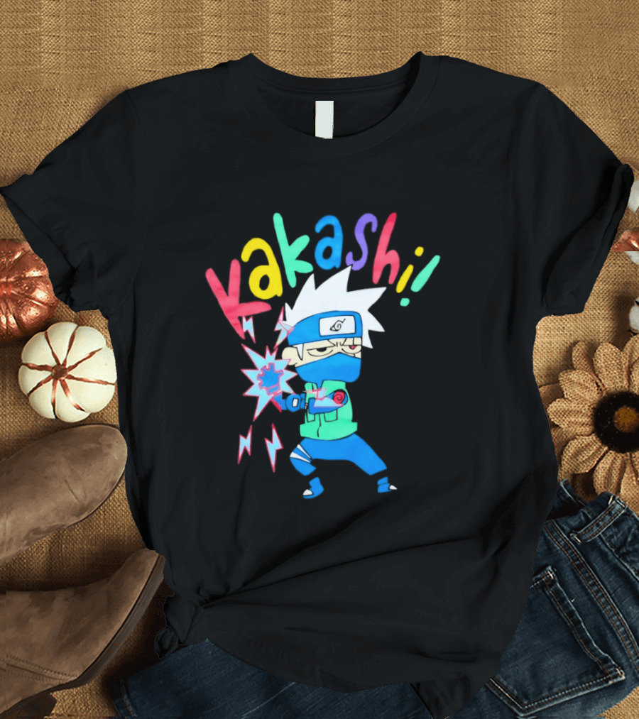 Kakashi Hatake Naruto Colorful Chibi T-Shirt