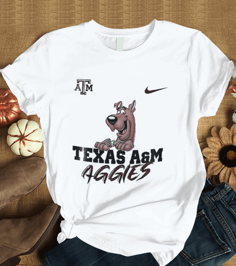 Texas A And M Aggies Scooby Doo Nike Collaboration T-Shirt