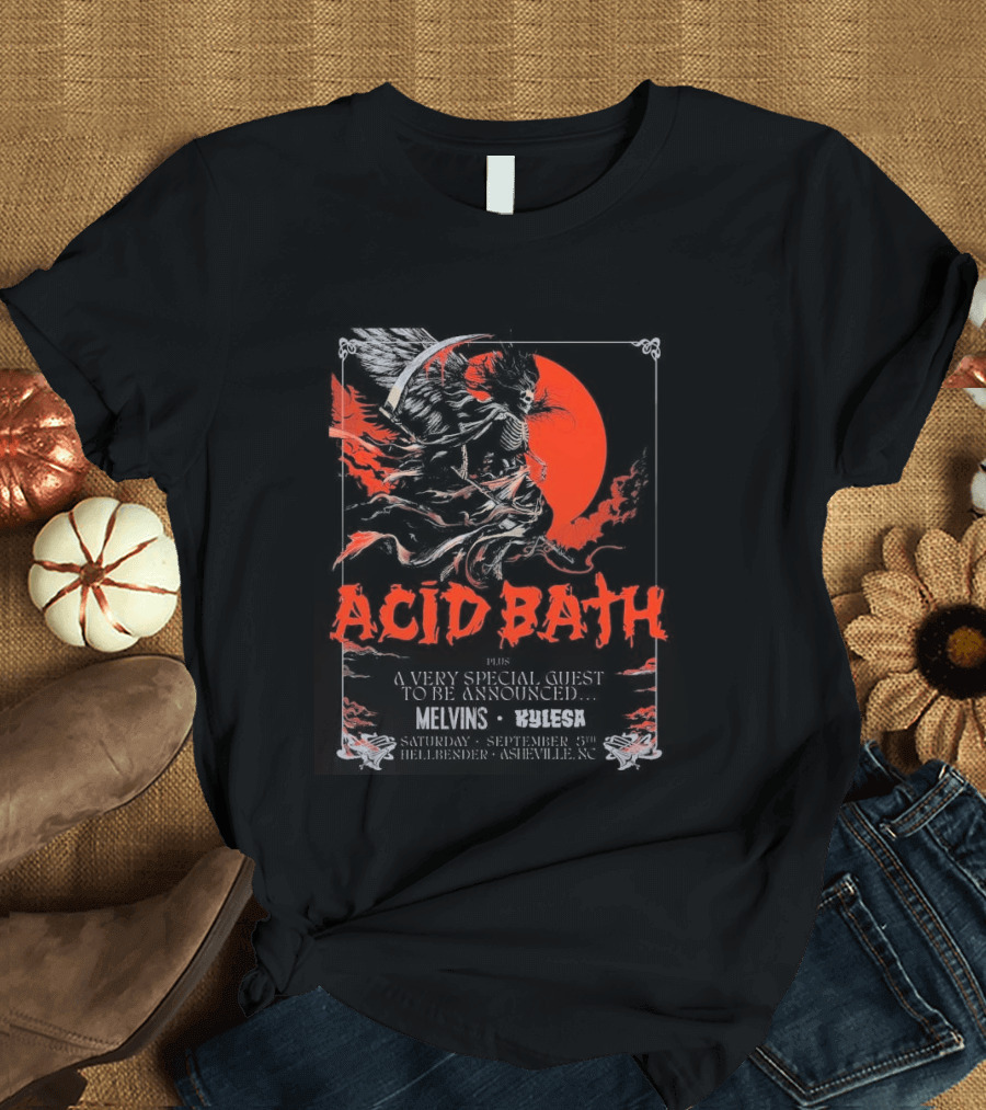 Acid Bath Hellbender Tour Asheville North Carolina September 5th 2026 T-Shirt