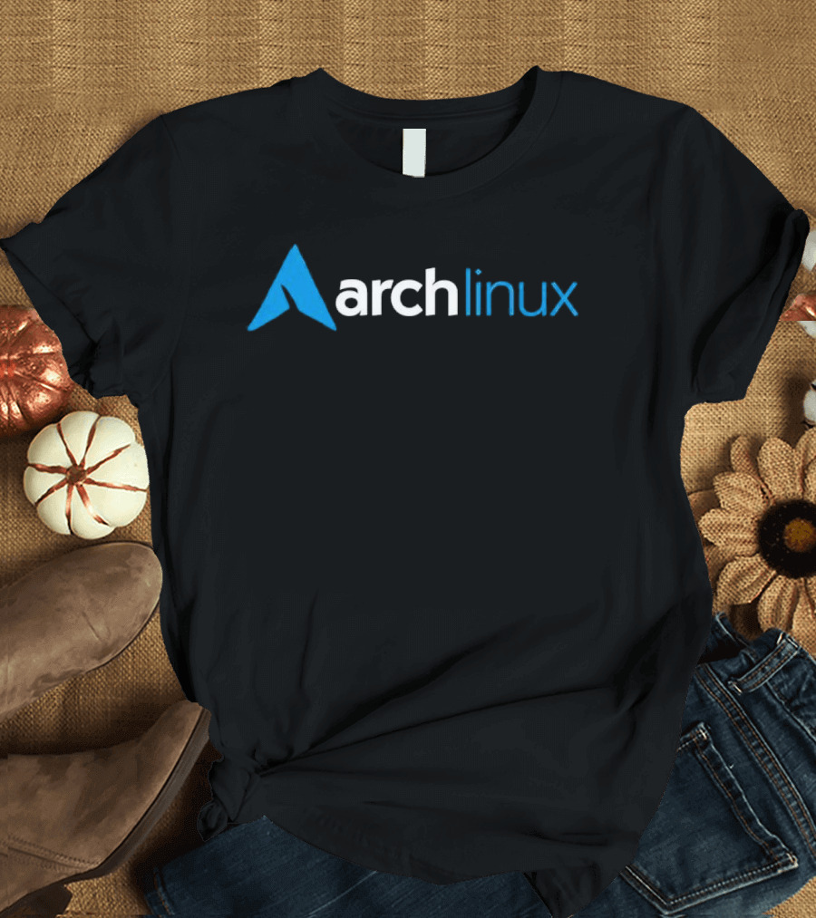 Archlinux Blue And White T-Shirt