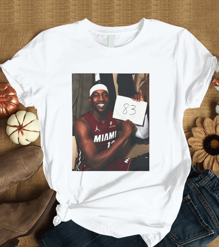 Bam Adebayo 83 Points Miami Heat Tribute NBA Legend Wilt Chamberlain T-Shirt