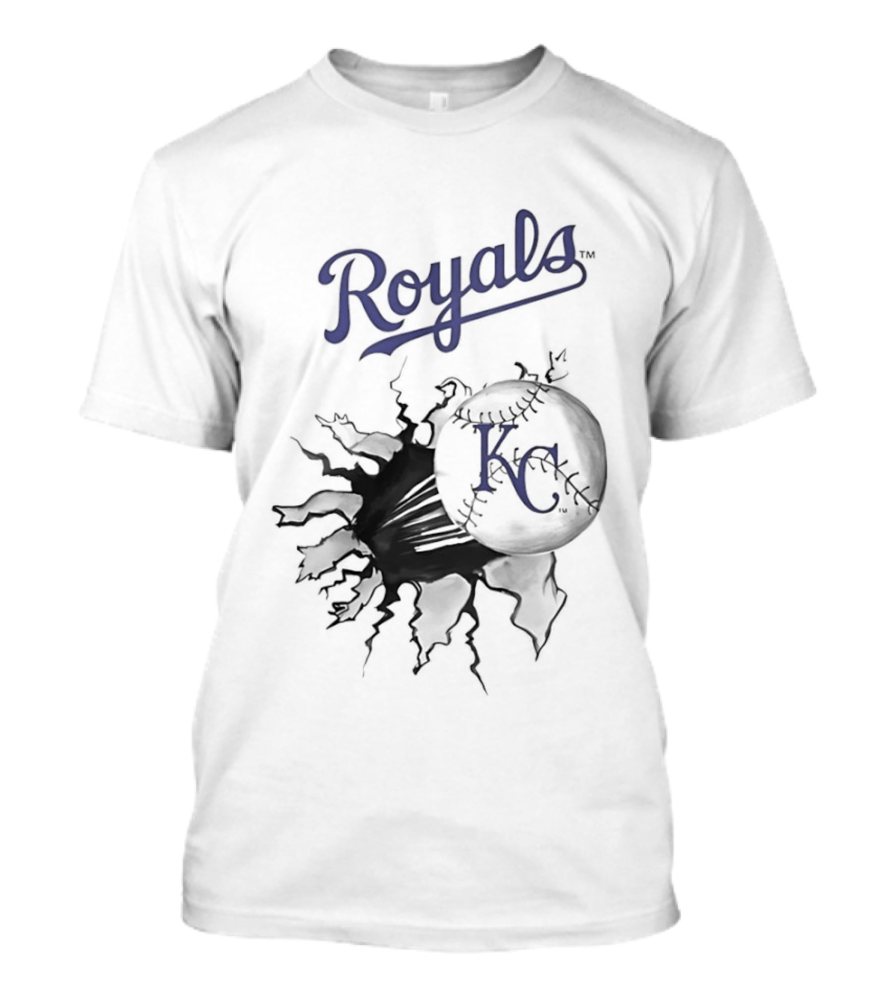 Royals KC Baseball Burst T-Shirt
