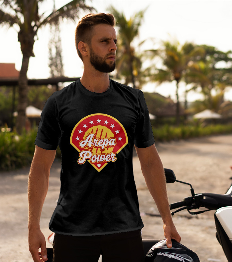 Arepa Power Retro Baseball T-Shirt
