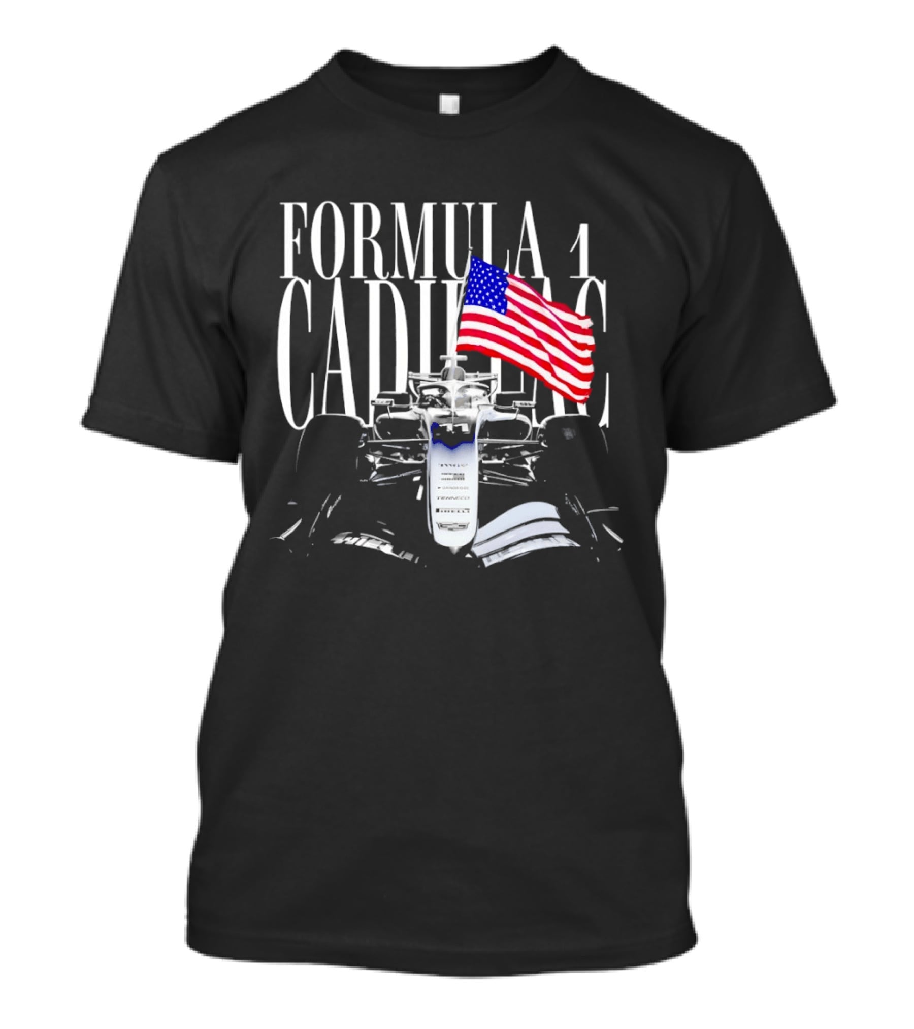 Cadillac Formula One Racing American Flag 2026 T-Shirt