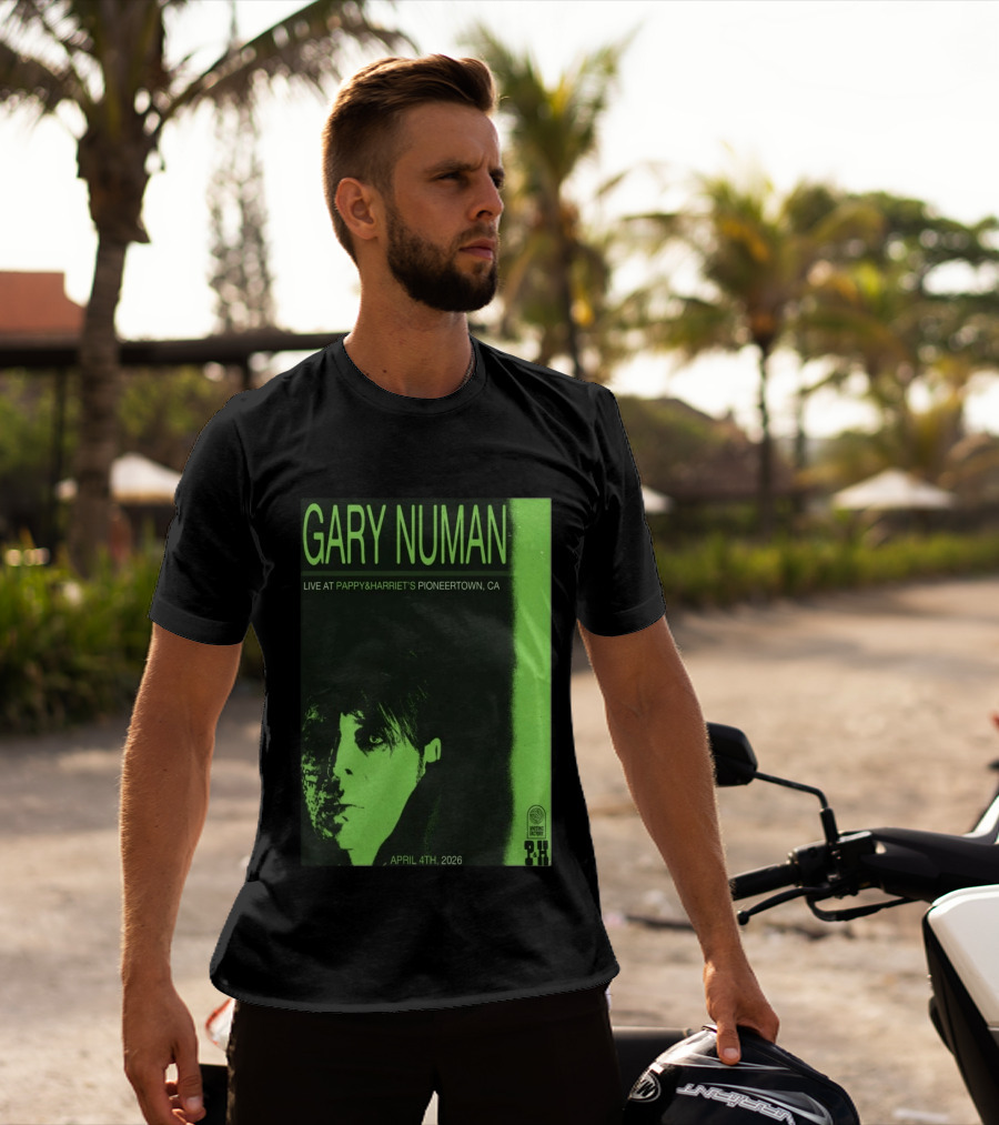 Gary Numan Live At Pappy & Harriet's Pioneertown CA April 4th 2026 T-Shirt