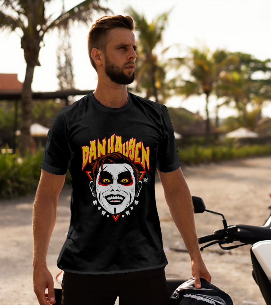 Danhausen WWE Big Head Yellow Eyes Face Paint T-Shirt