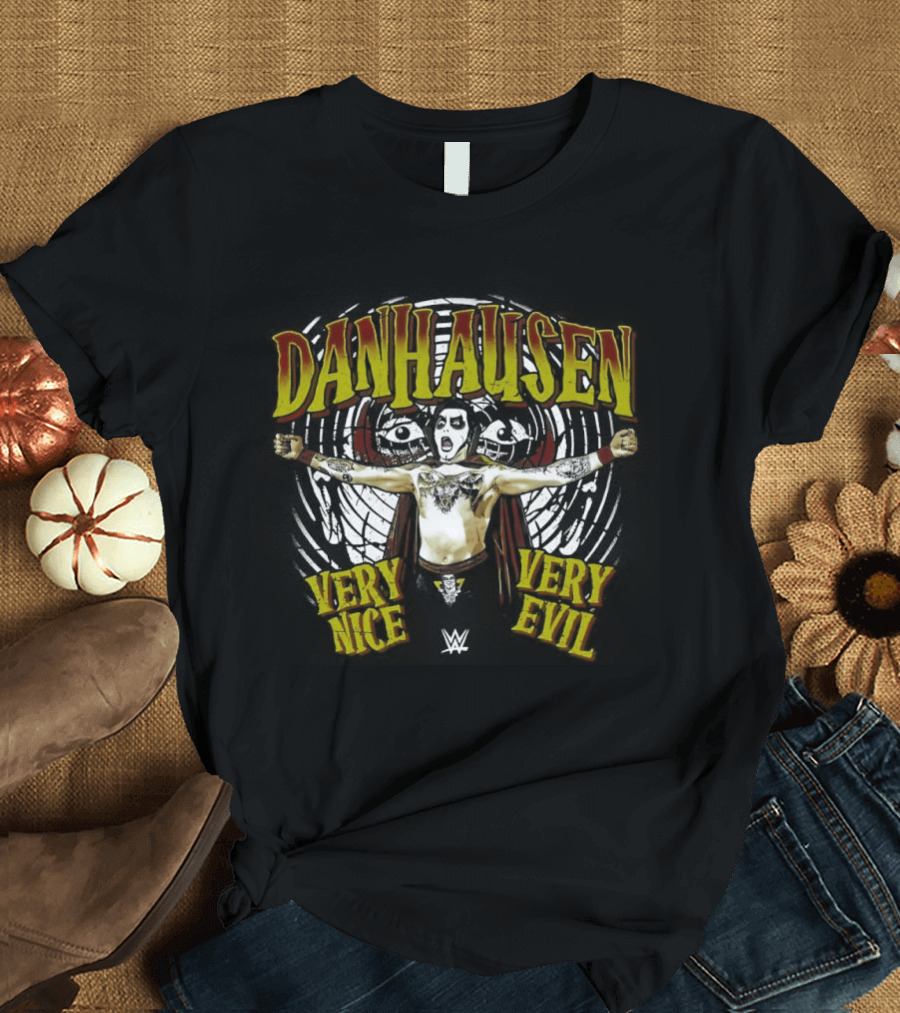 Danhausen WWE Very Nice Very Evil Hypnosis Yellow Red T-Shirt