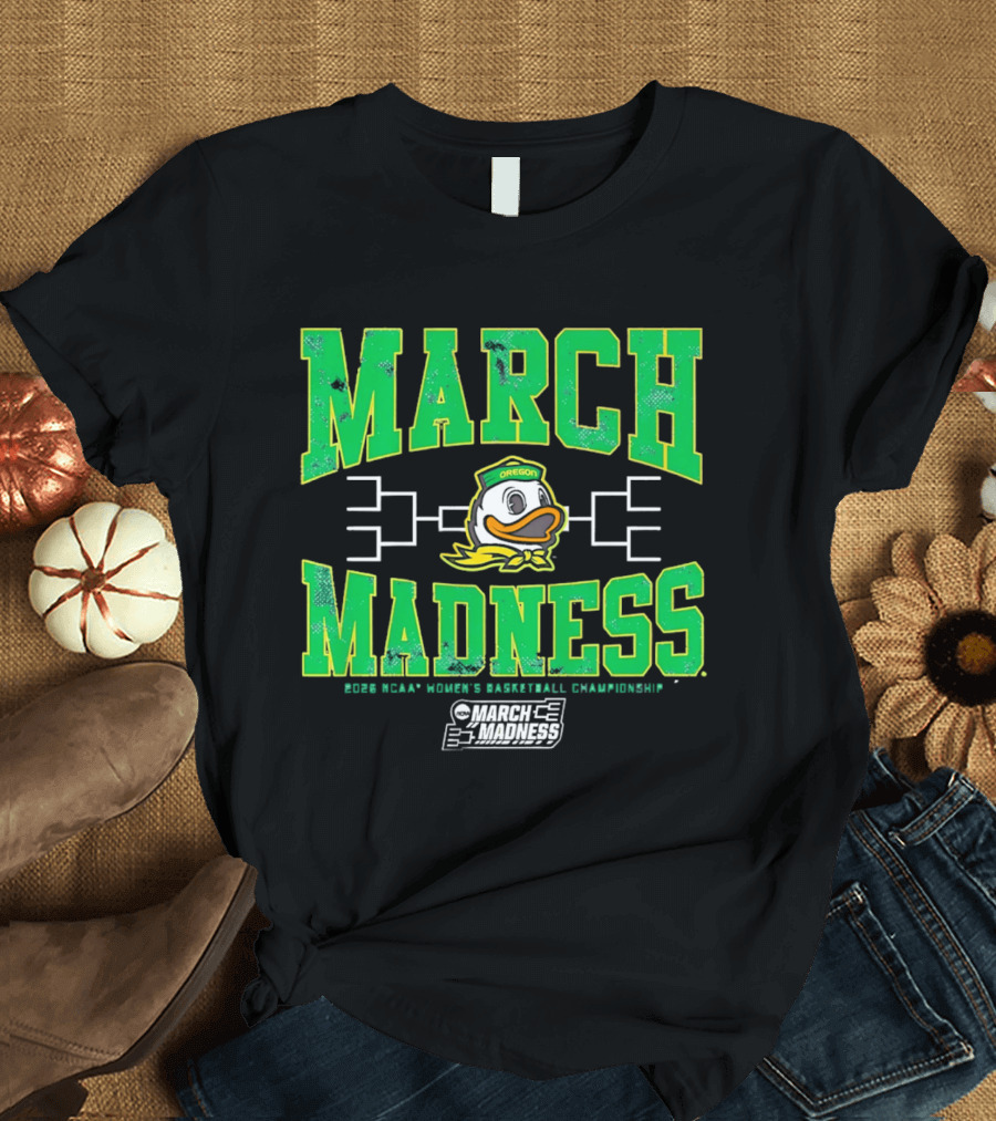 Oregon Ducks March Madness Women's Basketball Championship T-Shirt