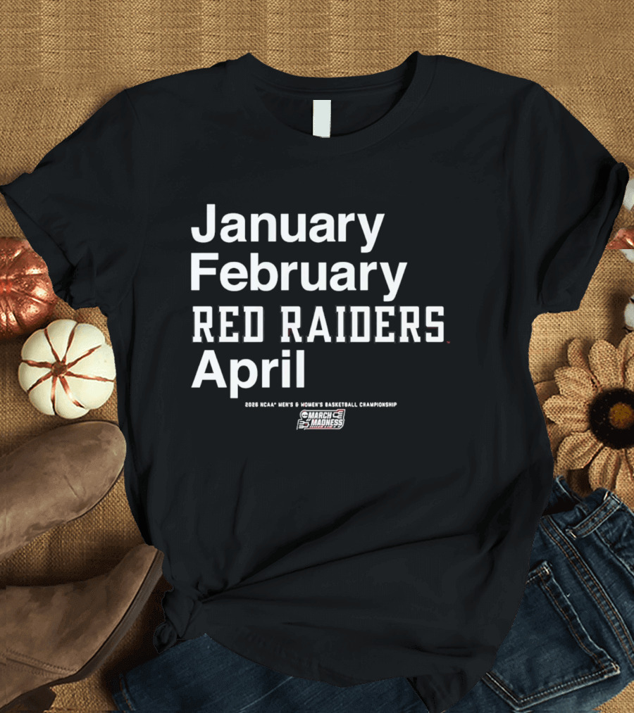 Texas Tech Red Raiders 2026 NCAA Basketball Championship March Madness T-Shirt