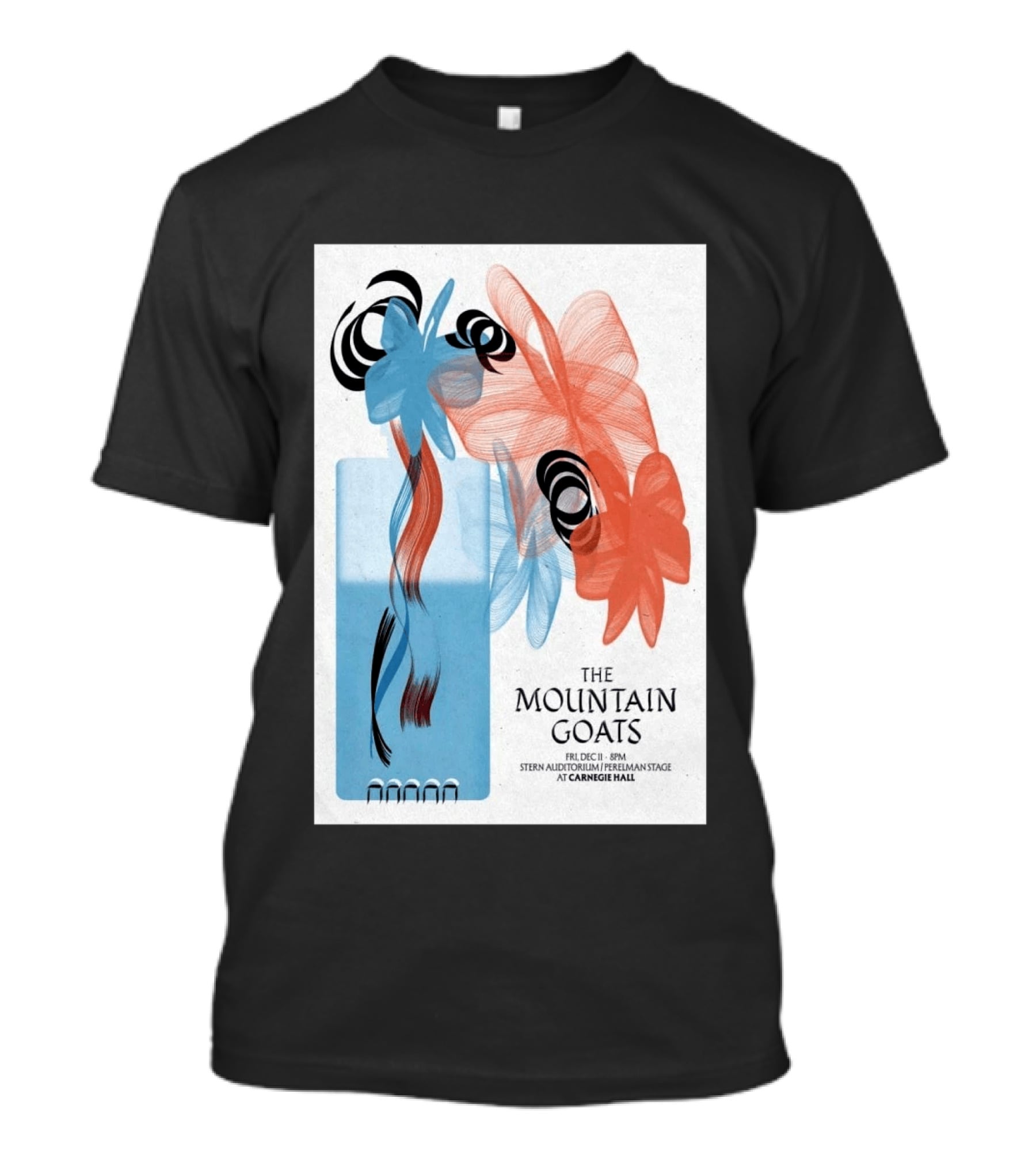 The Mountain Goats Carnegie Hall NYC Dec 11 2026 Stern Auditorium Perelman Stage T-Shirt
