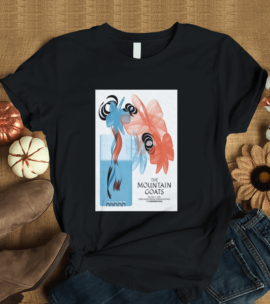 The Mountain Goats Carnegie Hall NYC Dec 11 2026 Stern Auditorium Perelman Stage T-Shirt