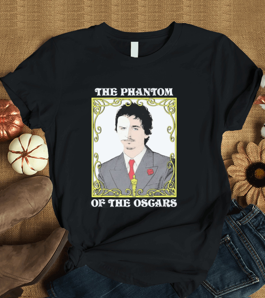 The Phantom Of The Awards Mask Suit Rose Oscar T-Shirt