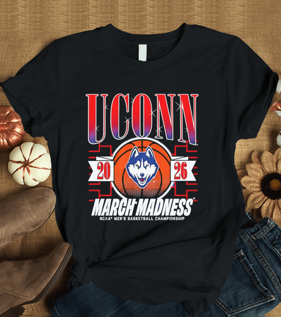 UConn Huskies 2026 NCAA Men's Basketball Championship March Madness T-Shirt