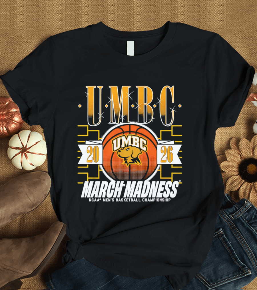 UMBC Retrievers 2026 NCAA Men's Basketball March Madness Championship T-Shirt