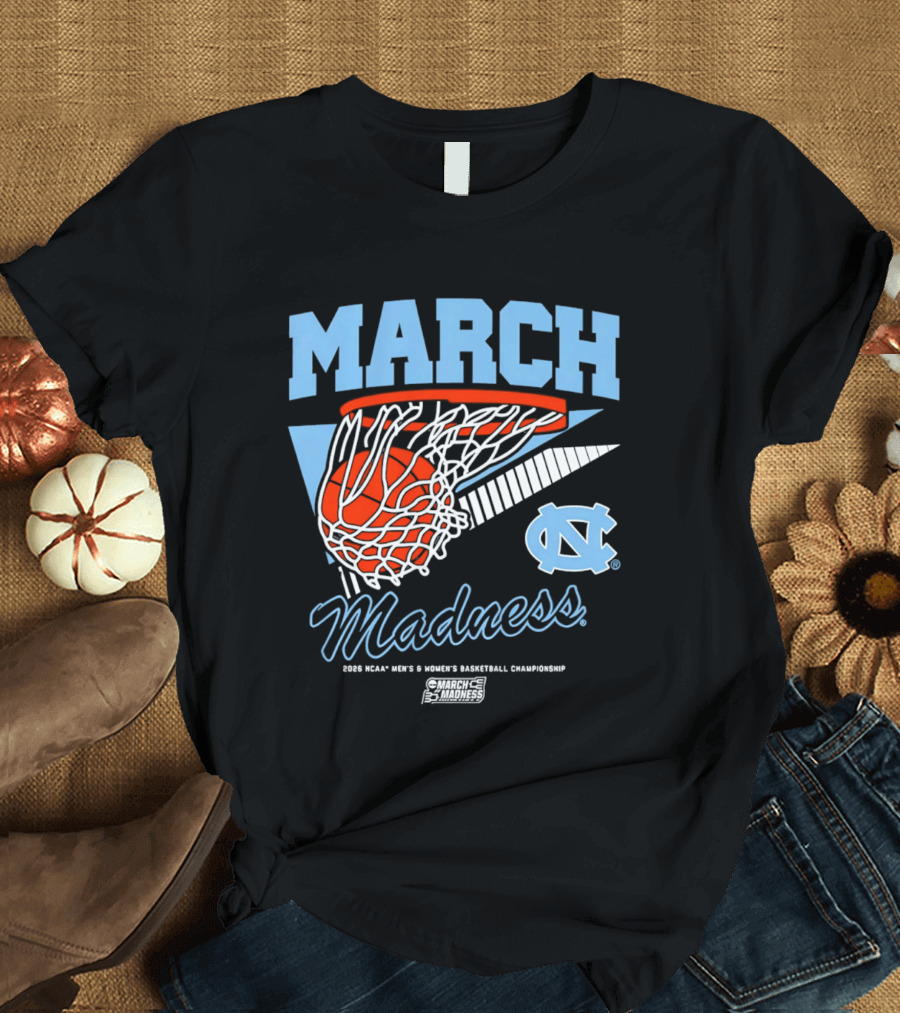 UNC Tar Heels 2026 March Madness NCAA Basketball Championship T-Shirt