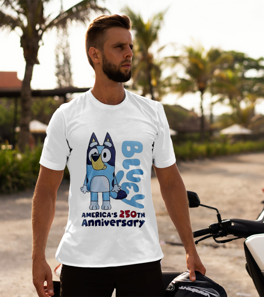 Bluey America's 250th Anniversary Celebrating Little Moments Big Freedom T-Shirt