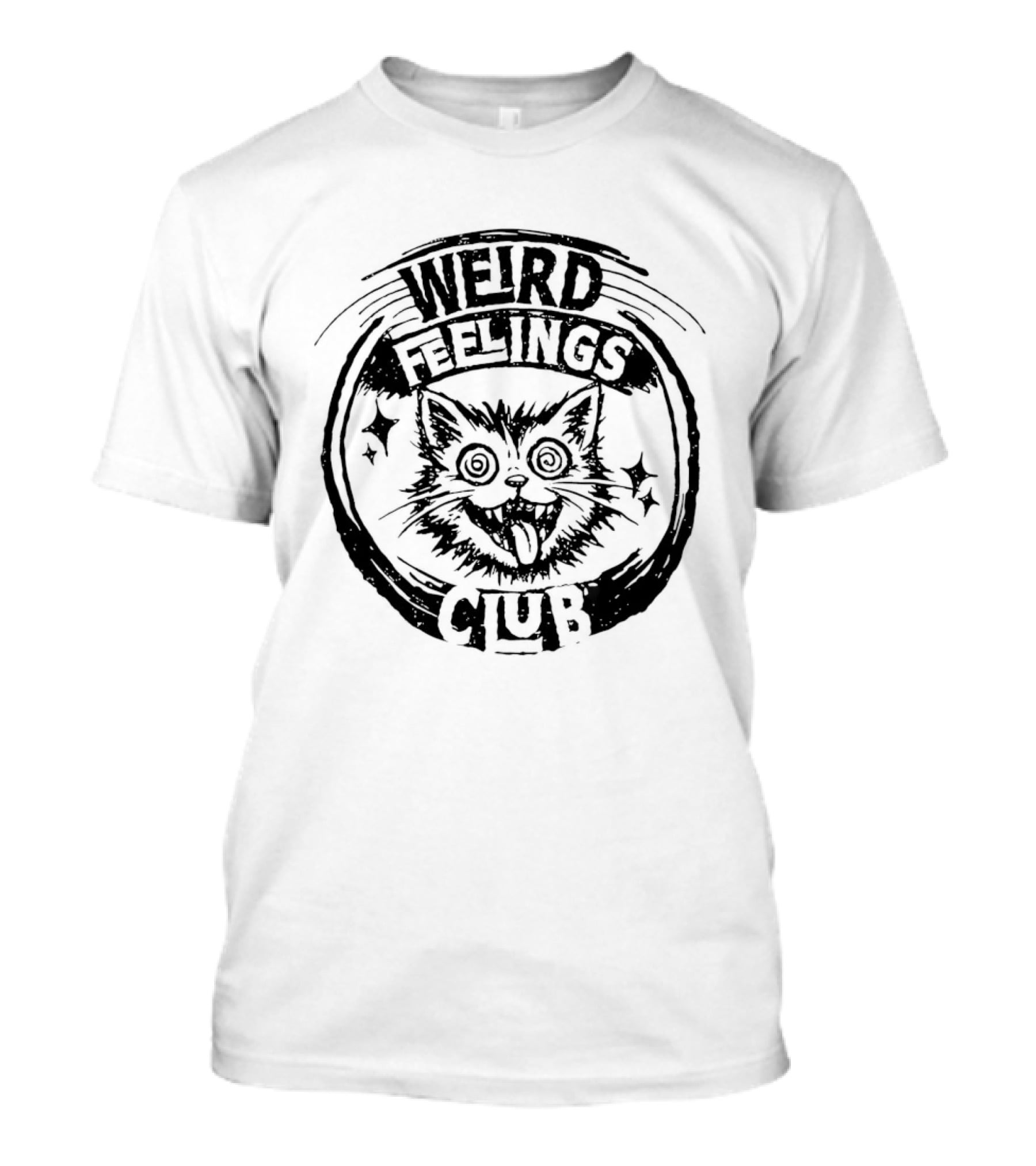 Weird Feelings Club Cat Eyes And Stars T-Shirt