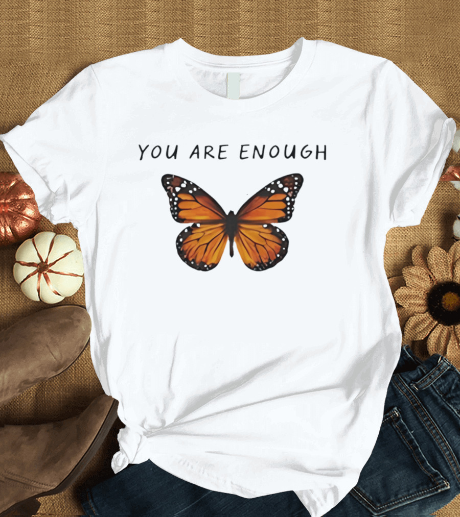 Charlotte Flair You Are Enough Butterfly Affirmations T-Shirt