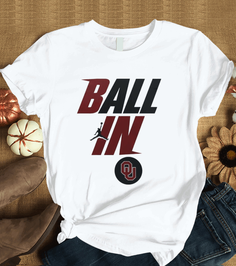 Ball In Oklahoma Sooners OU 2026 Women's Basketball T-Shirt