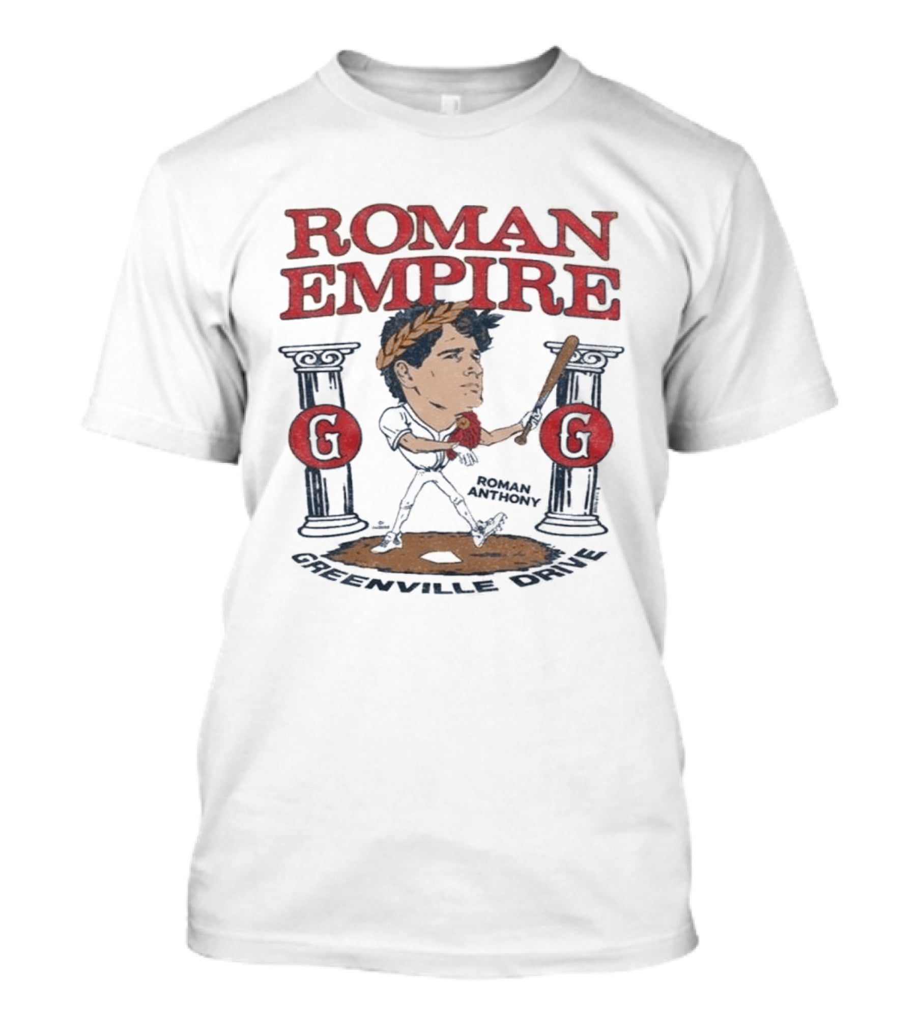 Roman Empire Greenville Drive Roman Anthony Baseball Player T-Shirt