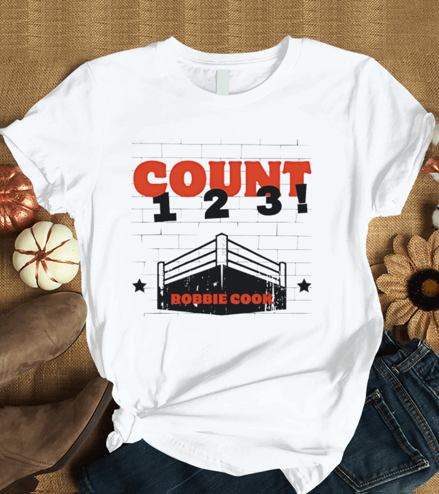 Robbie Cook Count 1 2 3 Boxing Ring T-Shirt