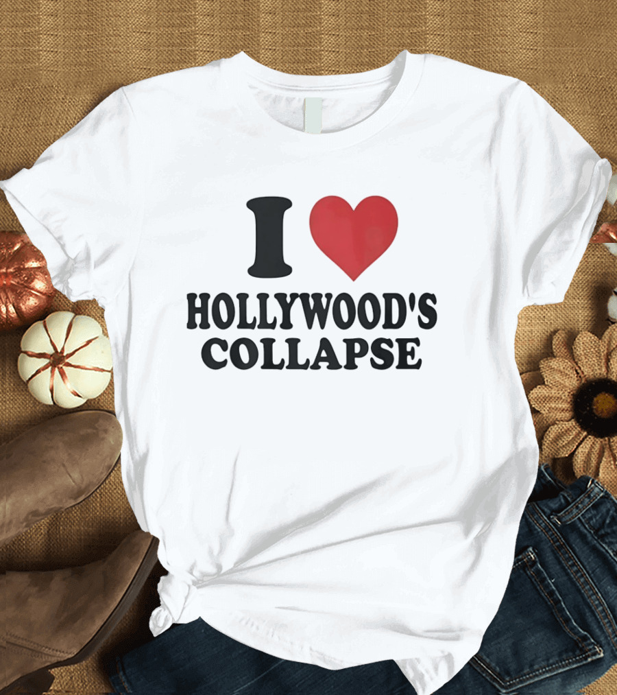 I Love Hollywood's Collapse Heart T-Shirt