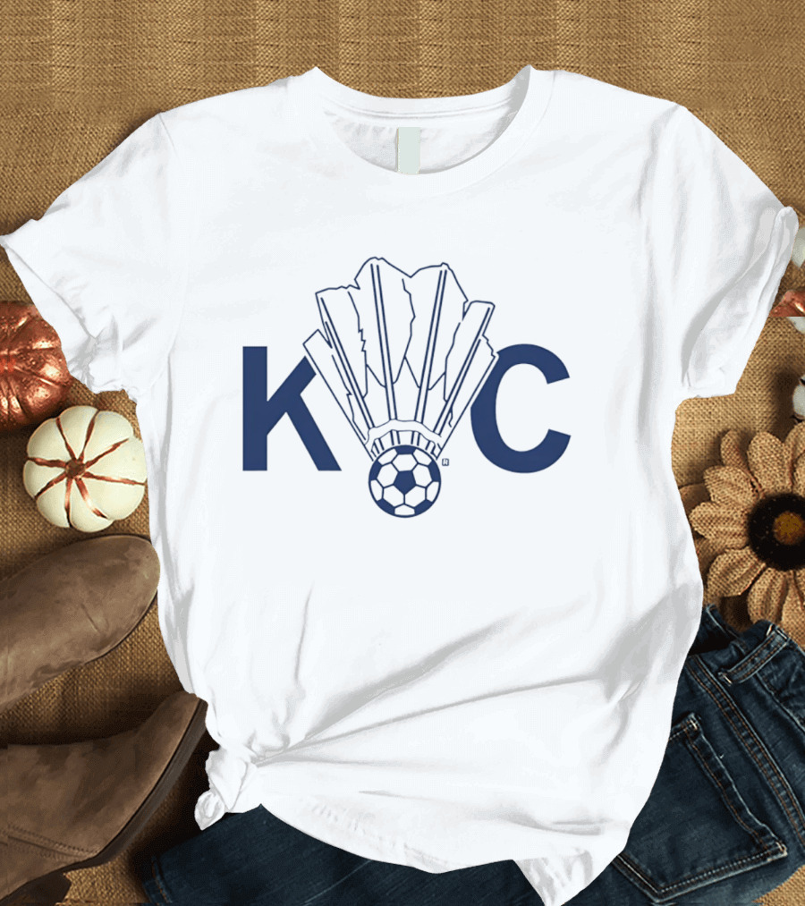 Kansas City KC Soccer Shuttlecock Combination T-Shirt
