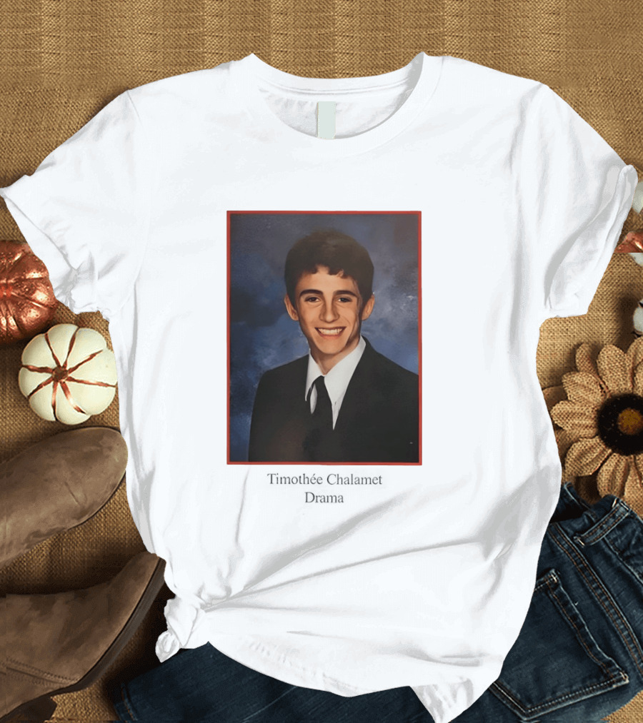 Timothee Chalamet Yearbook Photo 90s T-Shirt