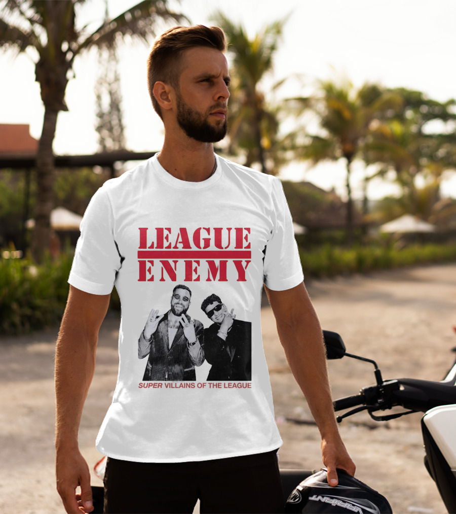 League Enemy Super Villains Of The League Patrick Mahomes Travis Kelce T-Shirt