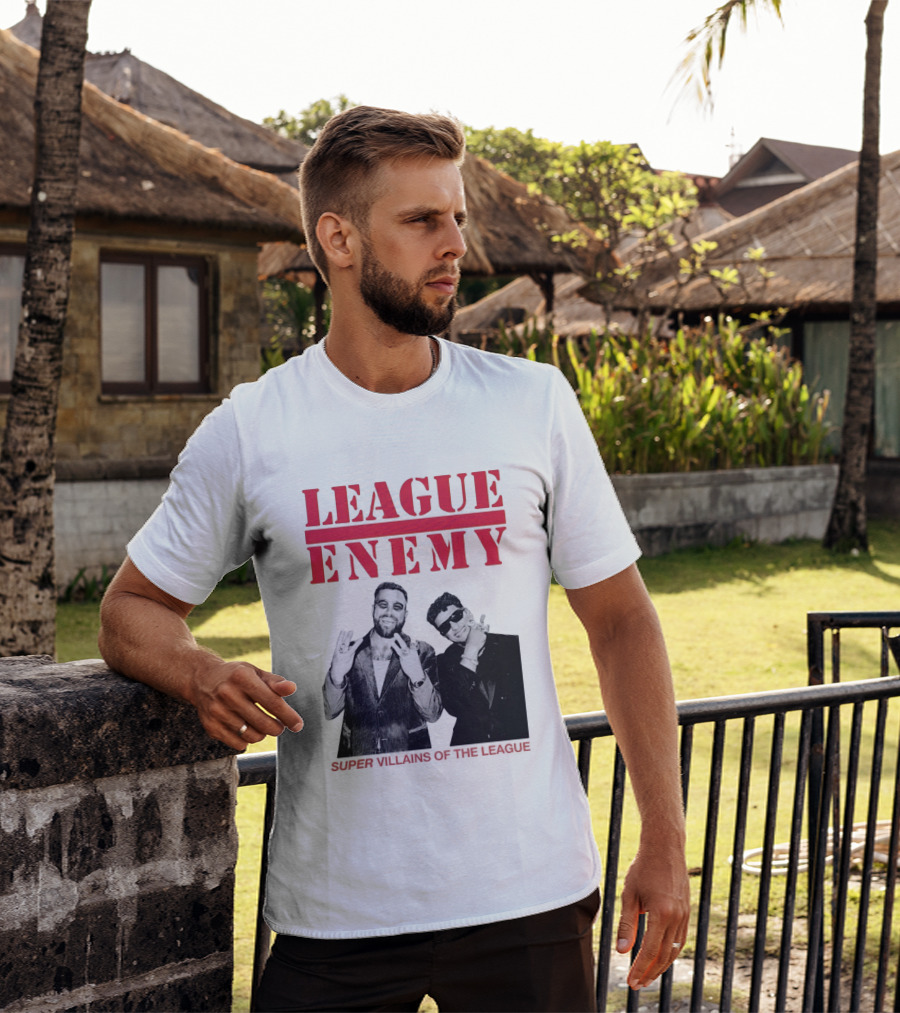 League Enemy Super Villains Of The League Patrick Mahomes Travis Kelce T-Shirt