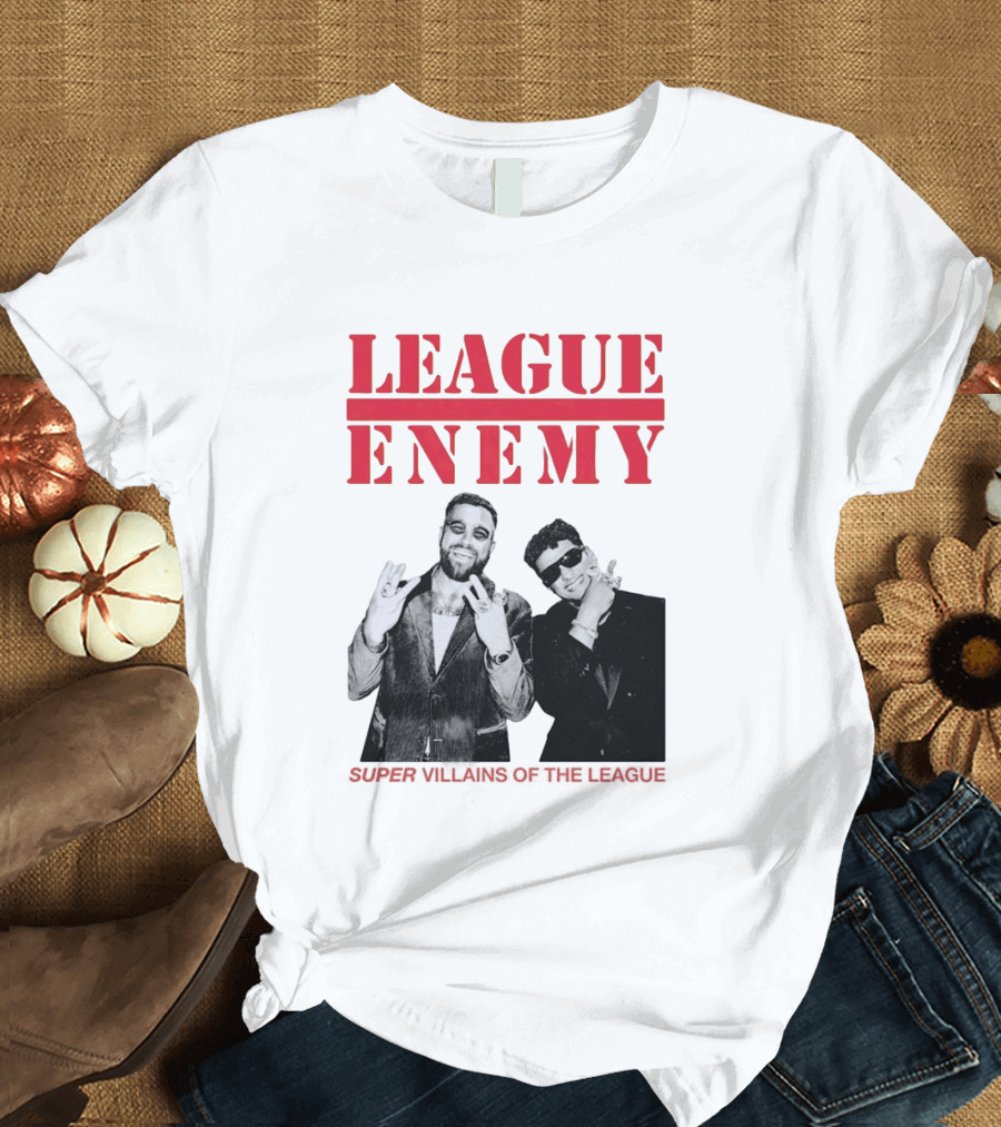 League Enemy Super Villains Of The League Patrick Mahomes Travis Kelce T-Shirt