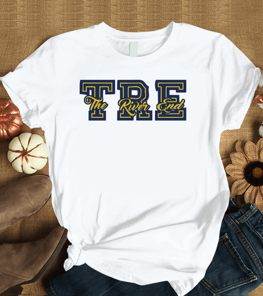 TRE The River End Supporters Section Bold Lettering T-Shirt