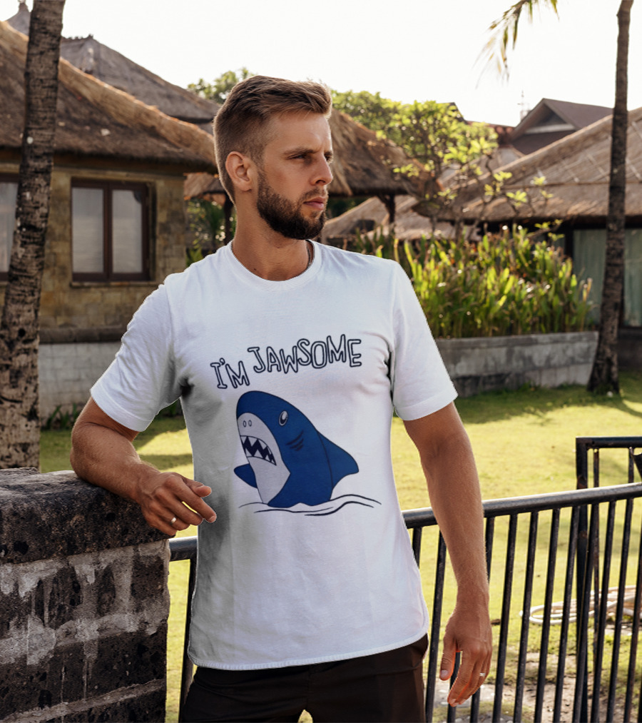 I'm Jawsome Shark Meme Fun Cartoon T-Shirt