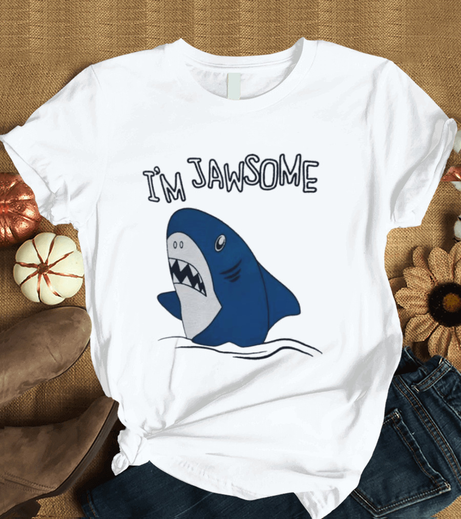 I'm Jawsome Shark Meme Fun Cartoon T-Shirt