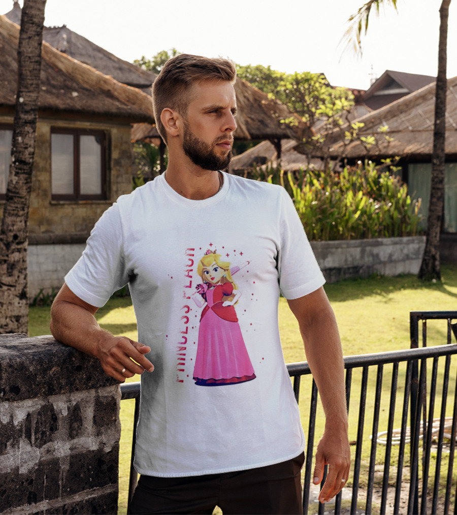 Princess Peach Animated Character Princess Peach The Movie T-Shirt